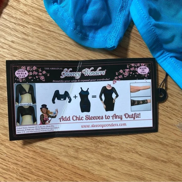 Bundle (2) NWT/NWOT Sleevey Wonders Mesh Tops for Layering - Picture 2 of 2